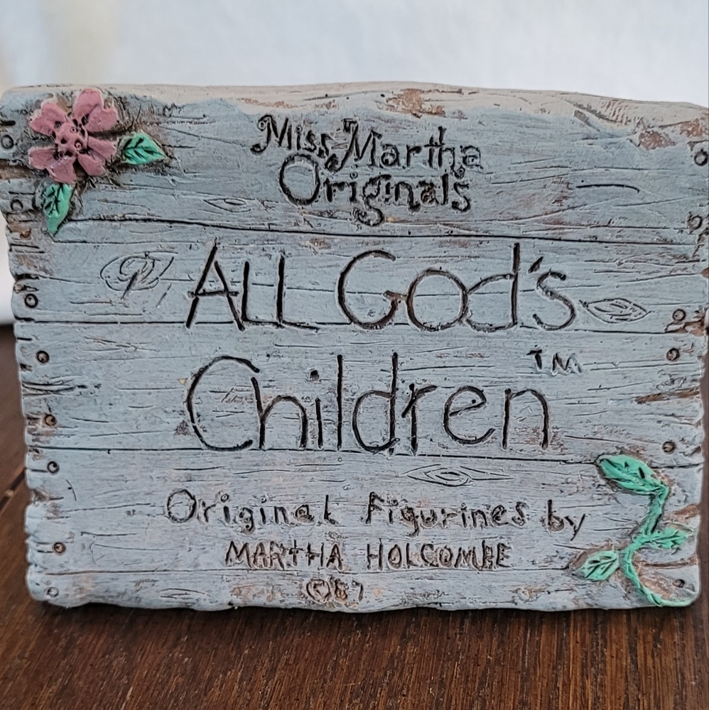 Vintage 1988 All God's Children Plaque
